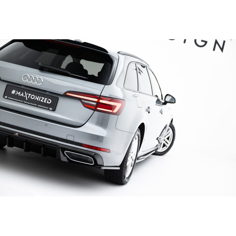 Splitters posteriori laterali Audi A4 / A4 S-Line / S4 berlina / Avant B9 (Cod. M-AU-A4-B9-AV-RSD3G)