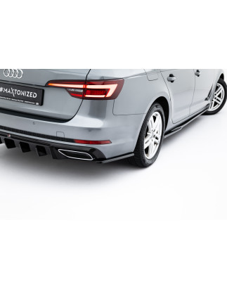 Splitters posteriori laterali Audi A4 / A4 S-Line / S4 berlina / Avant B9 (Cod. M-AU-A4-B9-AV-RSD3G)
