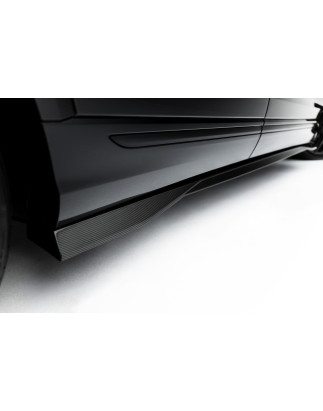 Minigonne in carbonio  Audi SQ8 / Q8 S-Line Mk1 Facelift (Cod. M-CF-AU-Q8-1F-SLINE-SD1-245-P)