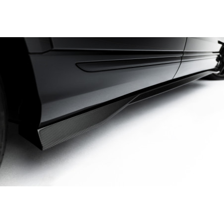 Minigonne in carbonio  Audi SQ8 / Q8 S-Line Mk1 Facelift (Cod. M-CF-AU-Q8-1F-SLINE-SD1-245-P)