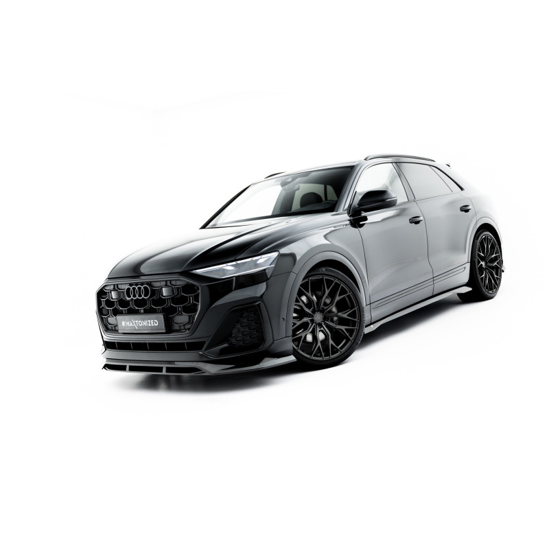 Splitters Set in carbonio Audi Q8 S-Line Mk1 Facelift (Cod. M-CF-AU-Q8-1F-SLINE-SET)