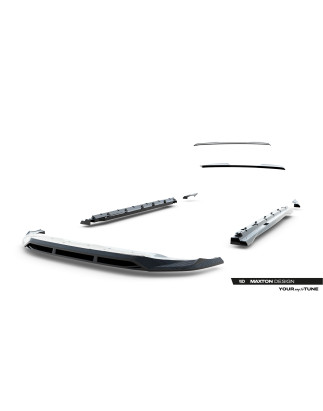 Splitters Set in carbonio Audi Q8 S-Line Mk1 Facelift (Cod. M-CF-AU-Q8-1F-SLINE-SET)