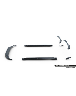 Splitters Set in carbonio Audi Q8 S-Line Mk1 Facelift (Cod. M-CF-AU-Q8-1F-SLINE-SET)