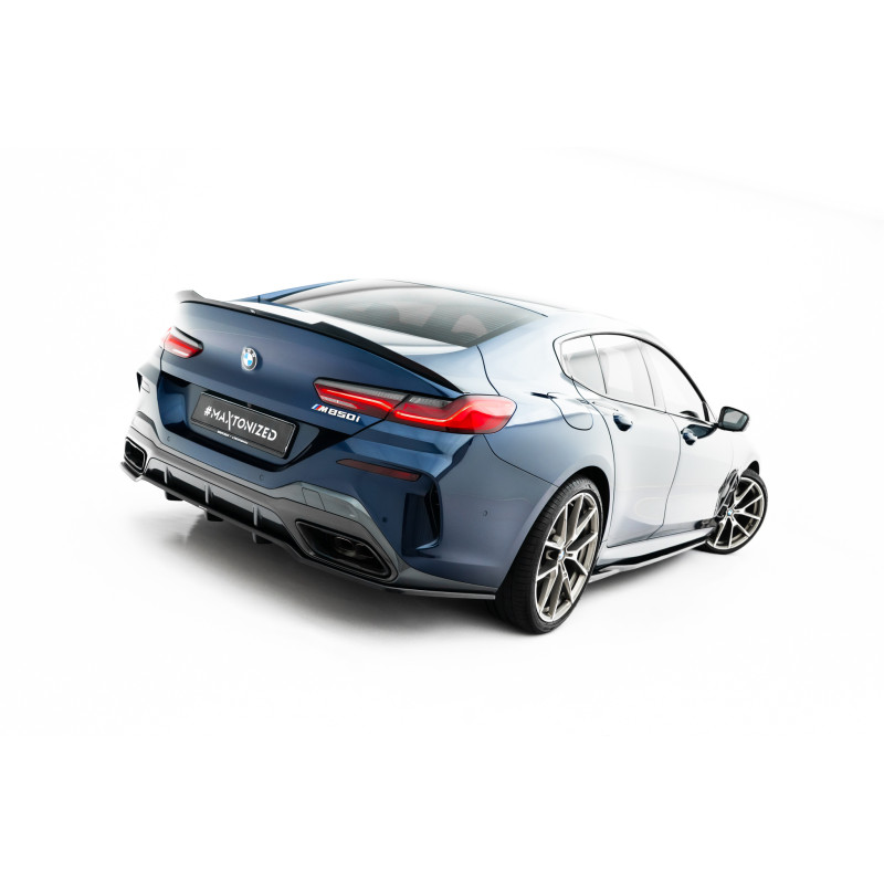 Splitter posteriore (con barre verticali) BMW 8 Gran Coupe M-Pack G16 (Cod. M-BM-M850-G16-GC-RD3G+RD