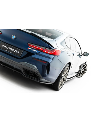 Splitter posteriore (con barre verticali) BMW 8 Gran Coupe M-Pack G16 (Cod. M-BM-M850-G16-GC-RD3G+RD