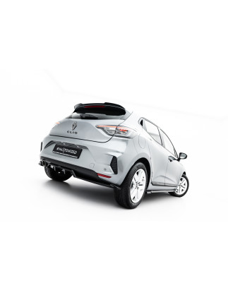 Splitter posteriore (con barre verticali) Renault Clio Mk5 Facelift (Cod. M-RE-CL-5F-RSD1G+RD1G)