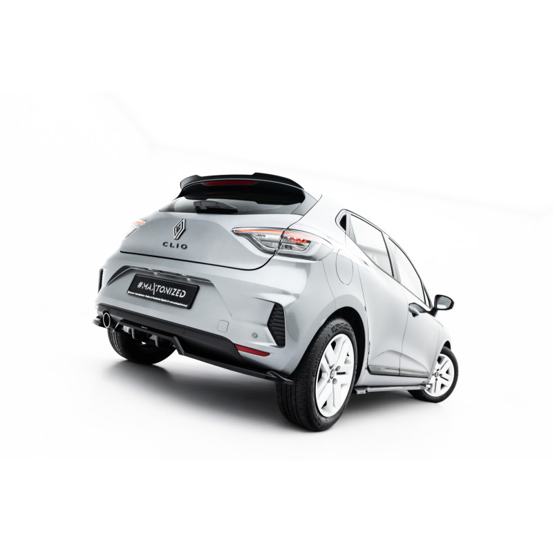 Splitter posteriore (con barre verticali) Renault Clio Mk5 Facelift (Cod. M-RE-CL-5F-RSD1G+RD1G)