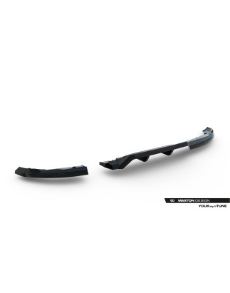 Splitter posteriore (con barre verticali) Renault Clio Mk5 Facelift (Cod. M-RE-CL-5F-RSD1G+RD1G)