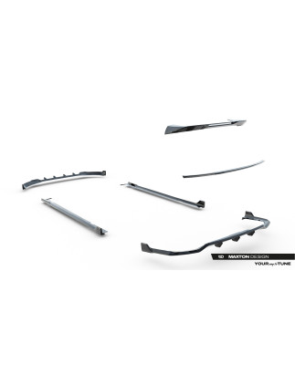 Splitters Set in carbonio BMW X7 M-Pack G07  (Cod. M-CF-BM-X7-07-MPACK-SET)