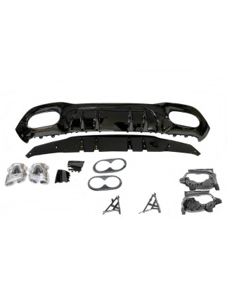 Diffusore Posteriore Mercedes W177 Look AMG A45 (Cod. E-TCM0248)
