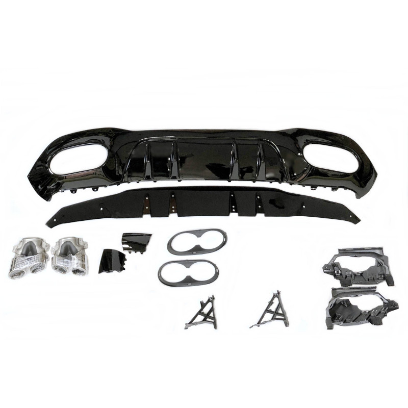 Diffusore Posteriore Mercedes W177 Look AMG A45 (Cod. E-TCM0248)