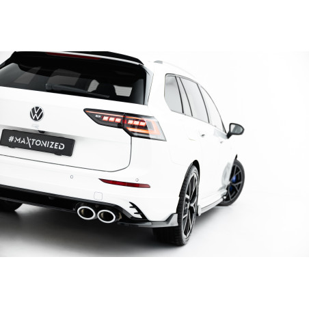 Splitters posteriori laterali V.1 Volkswagen Golf R Variant Mk8 / Mk8 Facelift (Cod. M-VW-GO-8F-R-VA