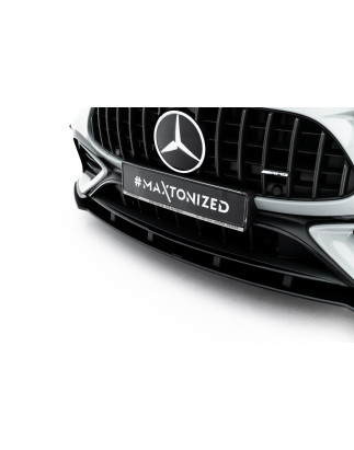 SPLITTER ANTERIORE street pro Mercedes-AMG CLE 53 Aero C236 (Cod. M-MECLE23653AMGAEROCNC-FD1B)