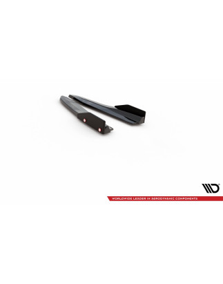 Splitters posteriori laterali V.4 + Flaps Skoda Octavia RS Combi / Liftback Mk4 / Mk4 Facelift (Cod.