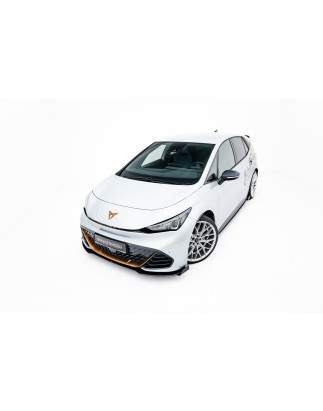 SPLITTER ANTERIORE street pro + Flaps Cupra Born Mk1 (Cod. M-CUBO1CNC-FD1B+FSF1G)