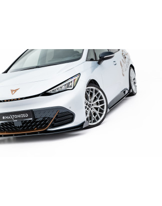 SPLITTER ANTERIORE street pro + Flaps Cupra Born Mk1 (Cod. M-CUBO1CNC-FD1B+FSF1G)