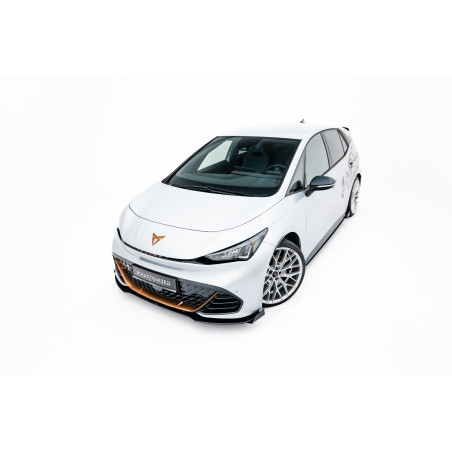 SPLITTER ANTERIORE street pro + Flaps Cupra Born Mk1 (Cod. M-CUBO1CNC-FD1BRB+FSF1G)
