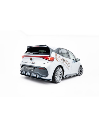 DIFFUSORE POSTERIORE street pro + Flaps Cupra Born Mk1 (Cod. M-CUBO1CNC-RS1B+RSF1G)