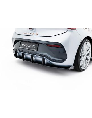 DIFFUSORE POSTERIORE street pro + Flaps Cupra Born Mk1 (Cod. M-CUBO1CNC-RS1B+BRBI+RSF1G)