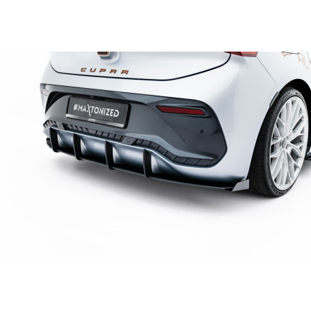 DIFFUSORE POSTERIORE street pro + Flaps Cupra Born Mk1 (Cod. M-CUBO1CNC-RS1B+BRBI+RSF1G)