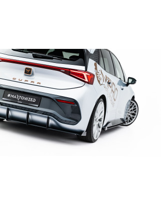 DIFFUSORE POSTERIORE street pro + Flaps Cupra Born Mk1 (Cod. M-CUBO1CNC-RS1BRB+RSF1G)