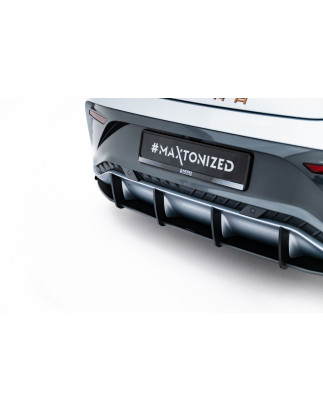 DIFFUSORE POSTERIORE street pro + Flaps Cupra Born Mk1 (Cod. M-CUBO1CNC-RS1BRB+RSF1G)