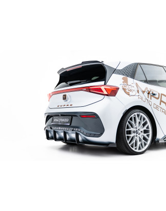 DIFFUSORE POSTERIORE street pro + Flaps Cupra Born Mk1 (Cod. M-CUBO1CNC-RS1BRB+RSF1G)