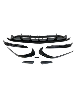 Spoiler Anteriore Mercedes W176 16-18 Look AMG A45 Nero lucido (Cod. E-TCM0252)