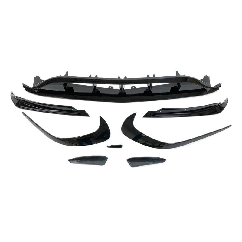 Spoiler Anteriore Mercedes W176 16-18 Look AMG A45 Nero lucido (Cod. E-TCM0252)