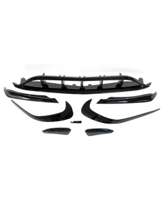 Spoiler Anteriore Mercedes W176 16-18 Look AMG A45 Nero lucido (Cod. E-TCM0252)
