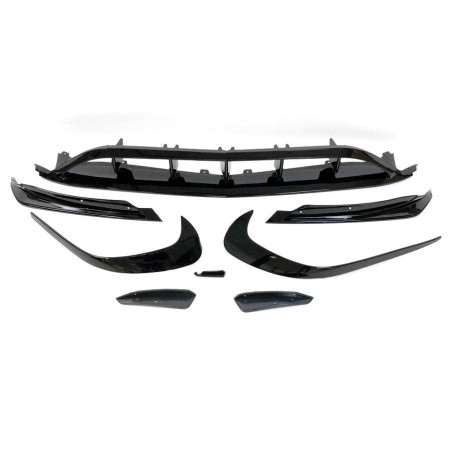 Spoiler Anteriore Mercedes W176 16-18 Look AMG A45 Nero lucido (Cod. E-TCM0252)