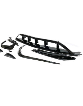 Spoiler Anteriore Mercedes W176 16-18 Look AMG A45 Nero lucido (Cod. E-TCM0252)