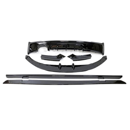 Kit Estetico BMW F22 / F23 Look M Performance Nero lucido 1 Scarico (Cod. E-TCB4176)