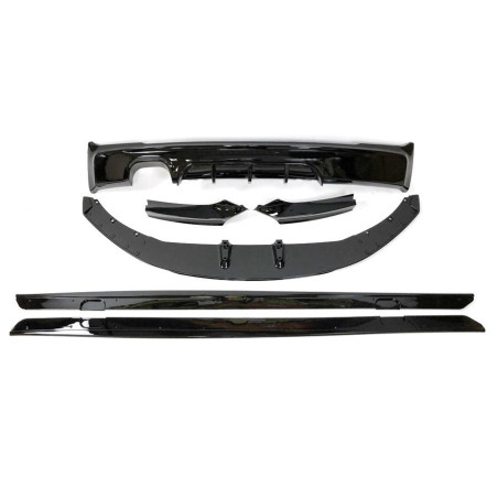 Kit Estetico BMW F22 / F23 Look M Performance Nero lucido 1 Scarico (Cod. E-TCB4176)
