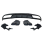 Diffusore Posteriore Mercedes W205 2014-2018 4P / SW Look C63 ABS (Cod. E-TCM0162)