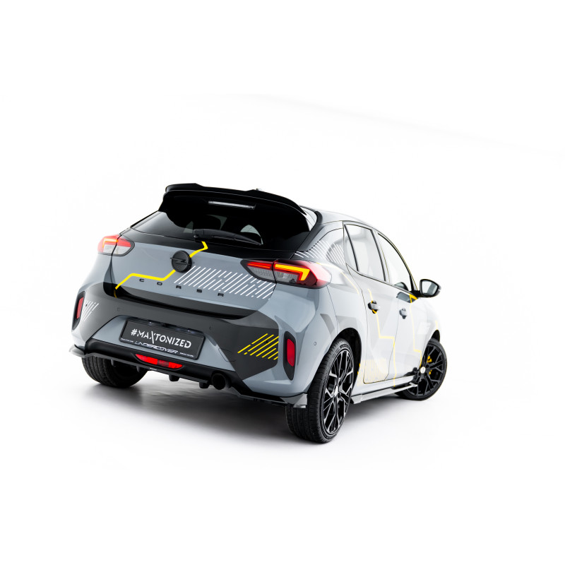 Splitter posteriore (con barre verticali) Opel Corsa F Facelift (Mk6 Facelift) (Cod. M-OP-CO-FF-RSD1