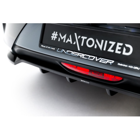 Splitter posteriore (con barre verticali) Opel Corsa F Facelift (Mk6 Facelift) (Cod. M-OP-CO-FF-RSD1