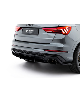 DIFFUSORE POSTERIORE street pro Audi RSQ3 Sportback / SUV F3 (Cod. M-AURSQ32CNC-RS1BRB)
