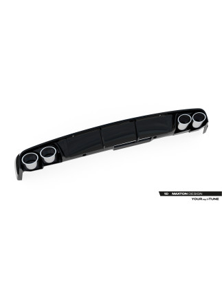 Sottoparaurti posteriore + scarico Ends Imitation Audi A6 berlina / Avant C8 / C8 Facelift (Cod. M-A