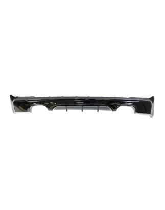 Diffusore Posteriore BMW F22 / F23 14-19 2 Scarico Nero lucido (Cod. E-TCBF246)