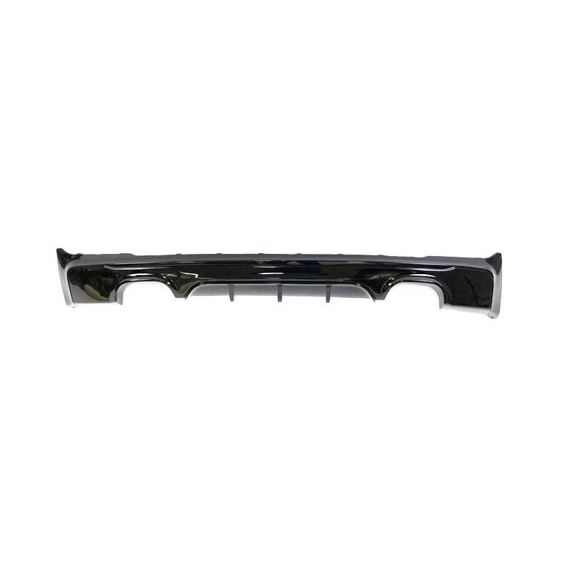 Diffusore Posteriore BMW F22 / F23 14-19 2 Scarico Nero lucido (Cod. E-TCBF246)