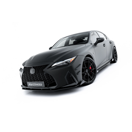 SPLITTER ANTERIORE street pro + Flaps Lexus IS 500 Mk3 Facelift 2 (XE30) (Cod. M-LEIS3F2500CNC-FD1B+