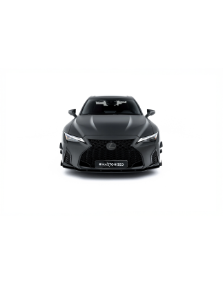 SPLITTER ANTERIORE street pro + Flaps Lexus IS 500 Mk3 Facelift 2 (XE30) (Cod. M-LEIS3F2500CNC-FD1B+