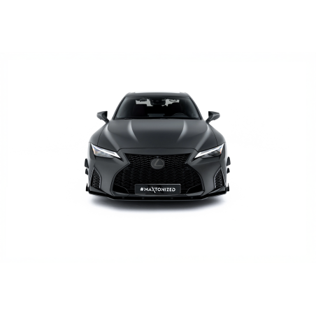 SPLITTER ANTERIORE street pro + Flaps Lexus IS 500 Mk3 Facelift 2 (XE30) (Cod. M-LEIS3F2500CNC-FD1B+