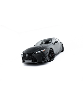 SPLITTER ANTERIORE street pro + Flaps Lexus IS 500 Mk3 Facelift 2 (XE30) (Cod. M-LEIS3F2500CNC-FD1BR