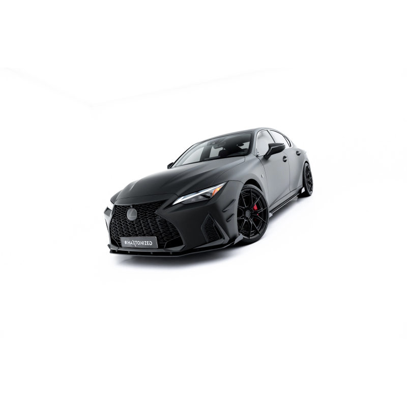 SPLITTER ANTERIORE street pro + Flaps Lexus IS 500 Mk3 Facelift 2 (XE30) (Cod. M-LEIS3F2500CNC-FD1BR SPLITTER ANTERIORE street pro + Flaps Lexus IS 500 Mk3 Facelift 2 (XE30) (Cod. M-LEIS3F2500CNC-FD1BR