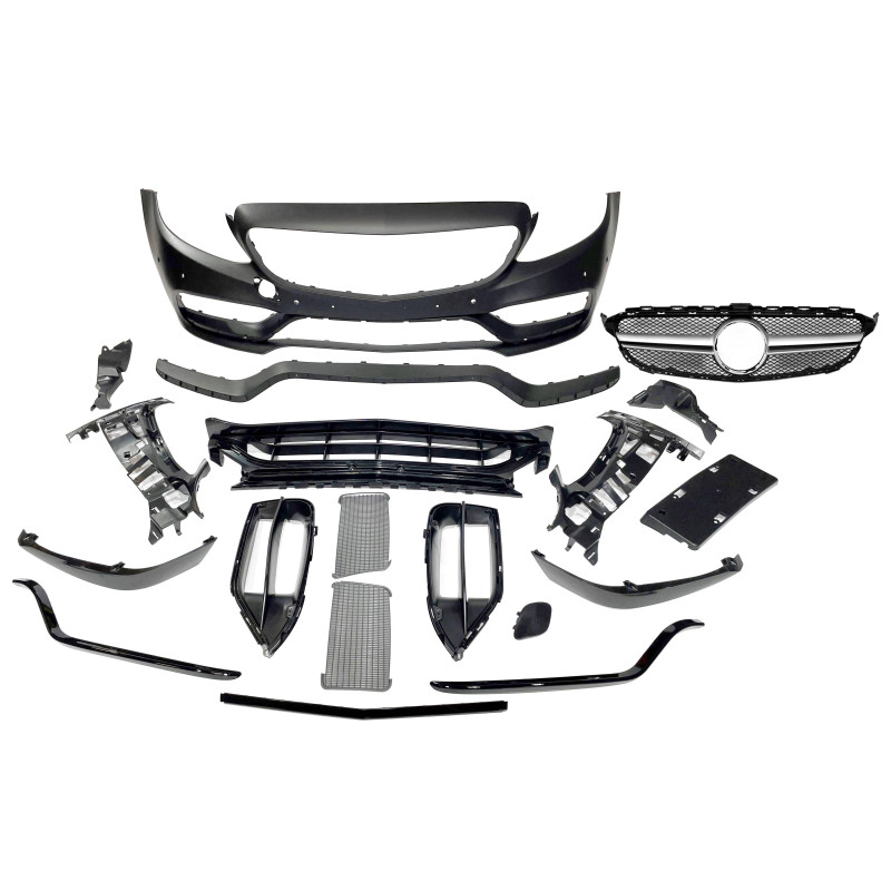Paraurti Anteriore Mercedes W205 2014-2018 Coupe / 4P / SW look AMG C63 (Cod. E-TCM0200101641)