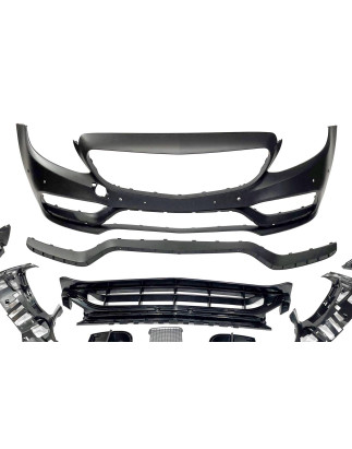Paraurti Anteriore Mercedes W205 2014-2018 Coupe / 4P / SW look AMG C63 (Cod. E-TCM0200101641)