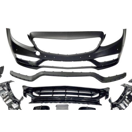 Paraurti Anteriore Mercedes W205 2014-2018 Coupe / 4P / SW look AMG C63 (Cod. E-TCM0200101641)
