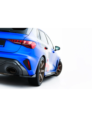  Splitters posteriori laterali in fibra di carbonio Audi RS3 Sportback 8Y Facelift (Cod. M-CF-AU-RS3
